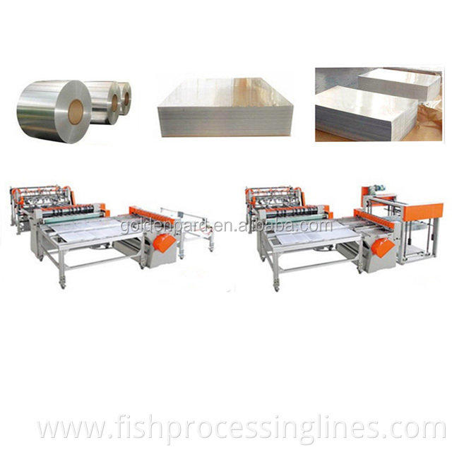 Automatic tinplate sheets cutting slitting machine for plant